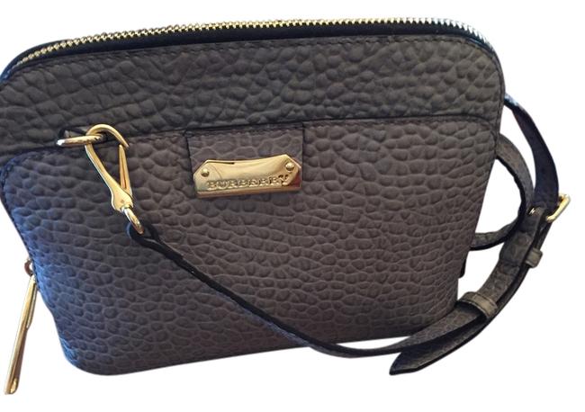 Burberry Grey Leather Cross Body Bag