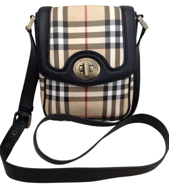 Burberry Guc Nova Black LeatherPvc Cross Body Bag