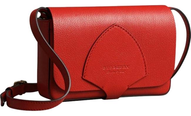 Burberry Hampshire Red Leather Cross Body Bag