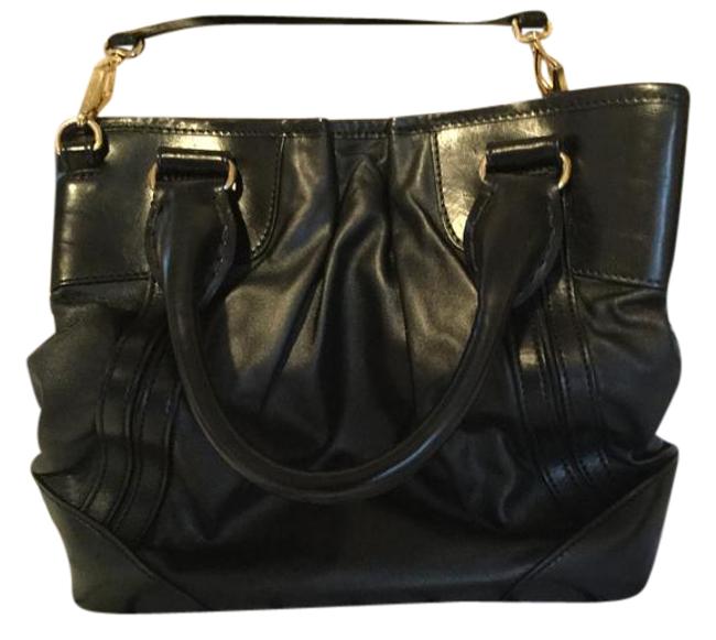 Burberry Handbag And Black Leather Cross Body Bag