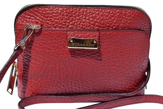 Burberry Harrogate Red Leather Cross Body Bag