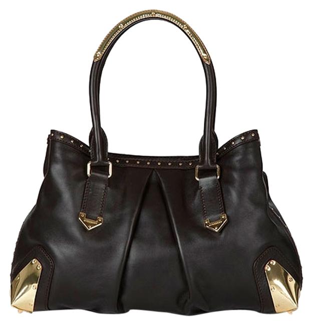 Burberry Harwood Dark Brown Leather Hobo Bag
