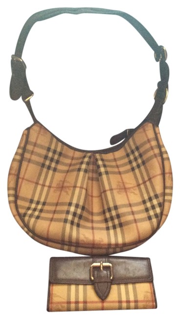 Burberry Handbag Haymaker and Wallet Pvc Hobo Bag