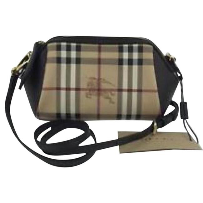 Burberry Haymarket Dark Brown Cross Body Bag