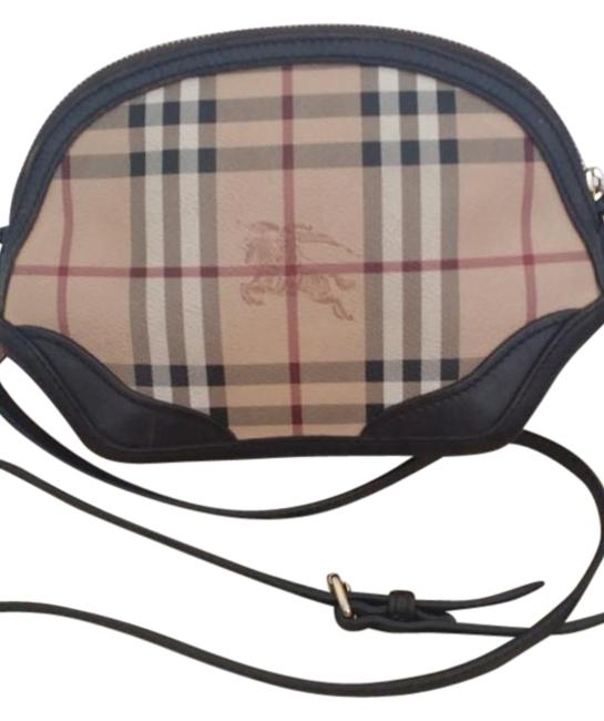 Burberry Haymarket Mini Brown Cross Body Bag