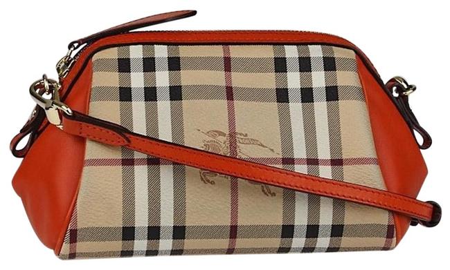 Burberry Haymarket Orange Cross Body Bag