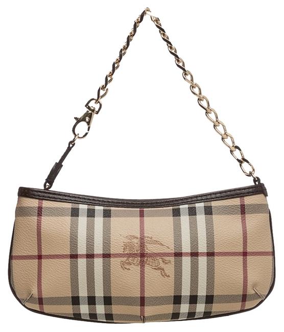 Burberry Haymarket WristletClutch Check Leather Clutch
