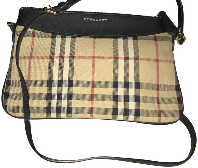 Burberry Horseferry Black Leather Cross Body Bag