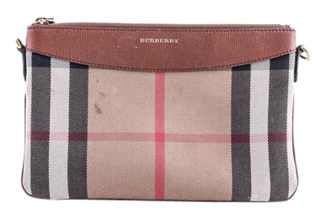 Burberry Horseferry Check Leather Clutch