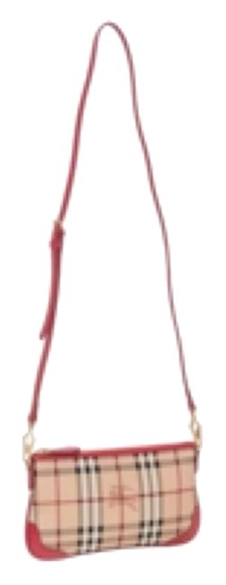 Burberry Horseferry Magenta Canvas Cross Body Bag