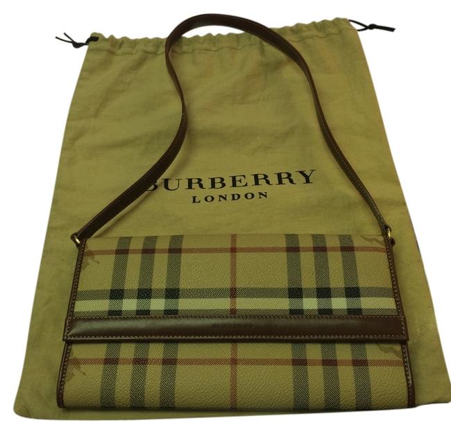 Burberry House Check Logo Clutch