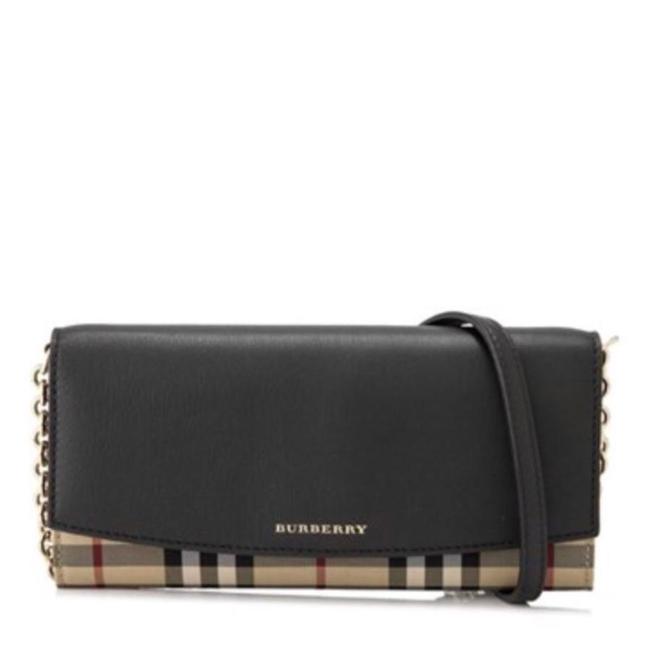 Burberry House Check Leather Woc Cross Body Bag