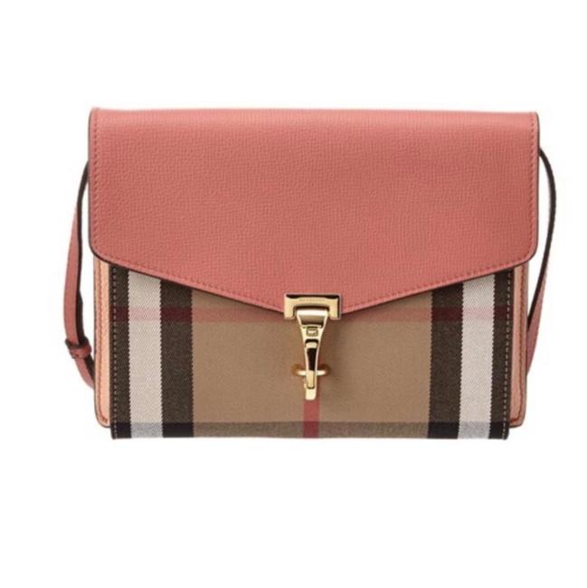 Burberry House Check Small Marcken Leather Cross Body Bag