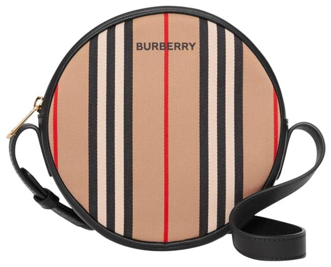 Burberry Icon Stripe Cotton Cross Body Bag