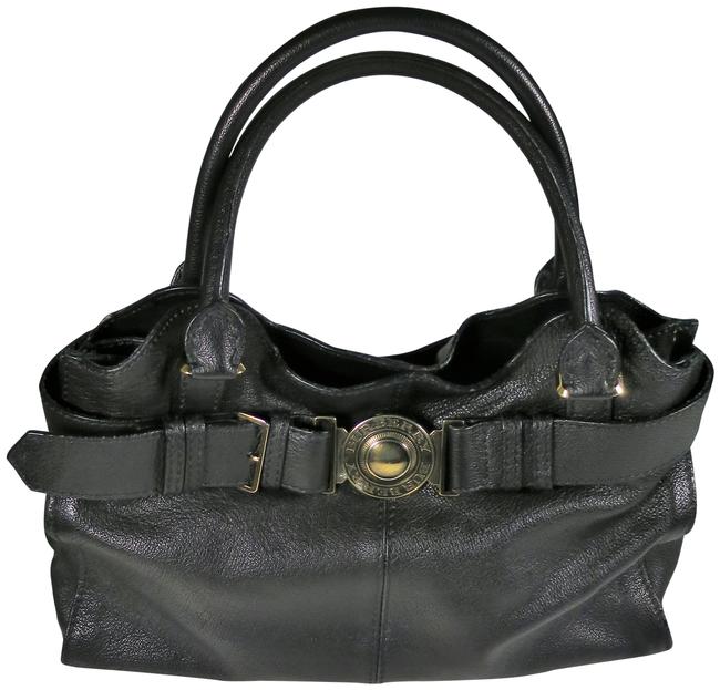 Burberry Lambeth Black Buffalo Leather Hobo Bag