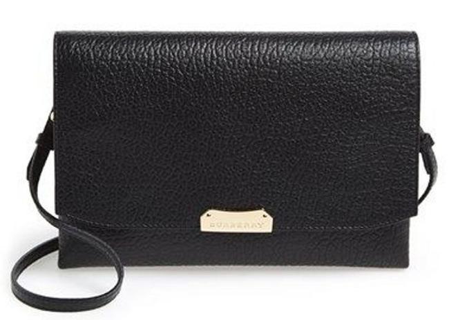 Burberry Langley Crossbody Bag Sg Grain Black Leather 795 Purse