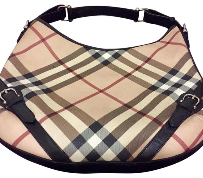 Burberry Larkin Nova Check Hobo Bag