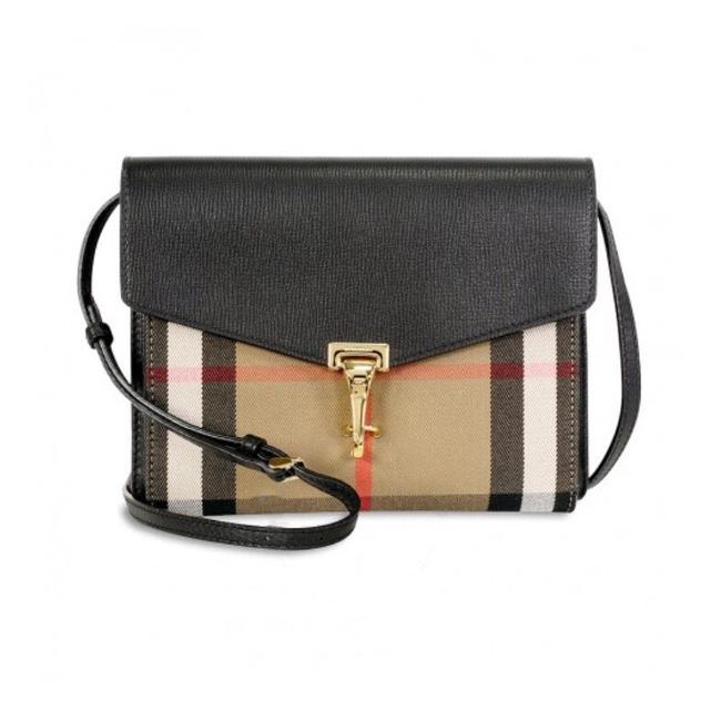 Burberry Leather House Check Cross Body Bag