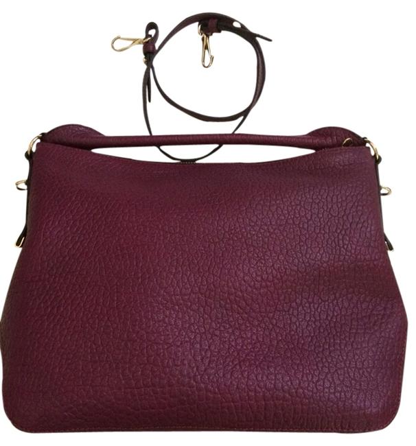 Burberry Ledbury Damson Magenta Leather Hobo Bag