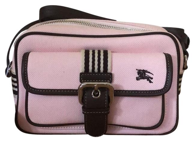 Burberry Light Pink Canvas Cross Body Bag