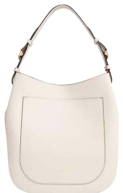 Burberry Limestone Leather Hobo Bag