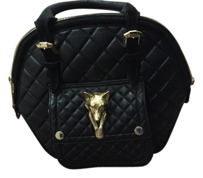 Burberry Limited Edition Black Lambskin Hobo Bag