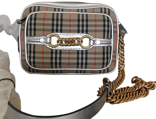 Burberry Link Camera 1983 Check Cross Body Bag