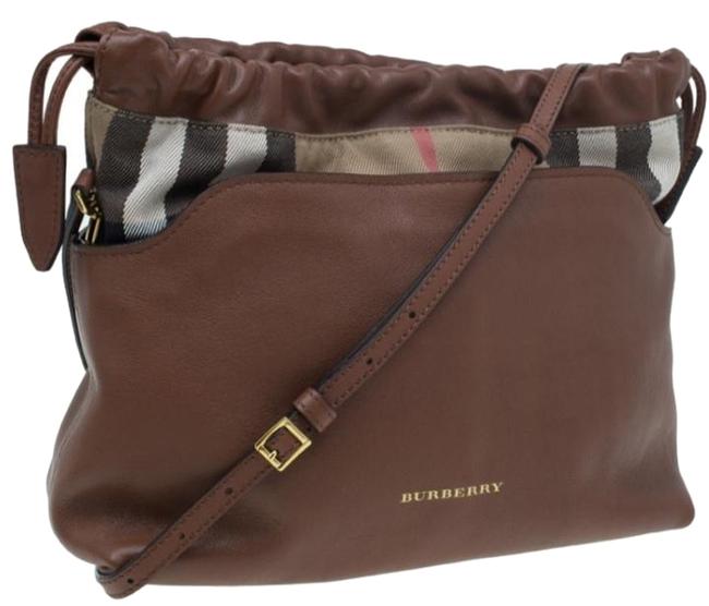 Burberry Little Crush Tan Leather Cross Body Bag