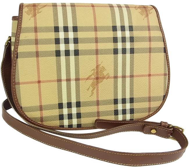 Burberry Shoulder London Nova Check Plaid Pattern Pvc FS Cross Body Bag
