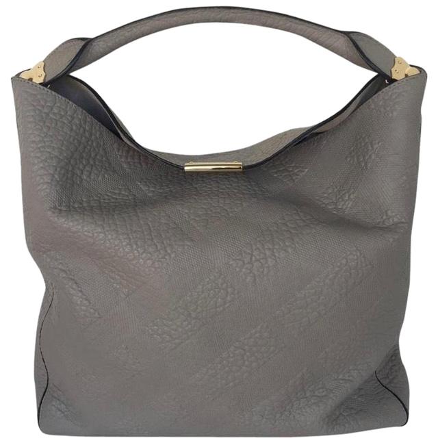 Burberry Lundburn Gray Hobo Bag