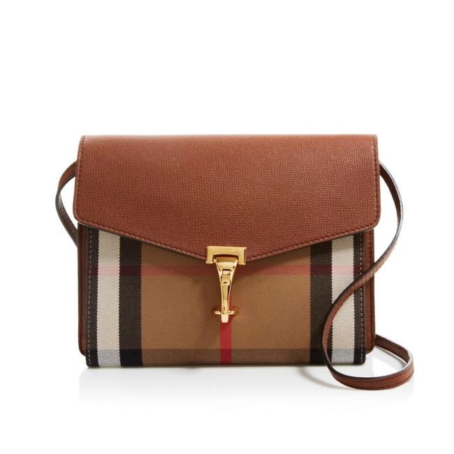 Burberry Macken House Check Tan Cross Body Bag
