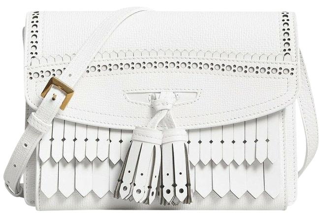 Burberry Macken White Leather Cross Body Bag