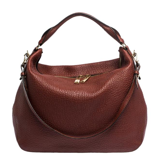 Burberry Mahogany Ledbury Brown Leather Hobo Bag