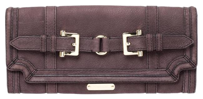 Burberry Margot Purple Nubuck Leather Clutch