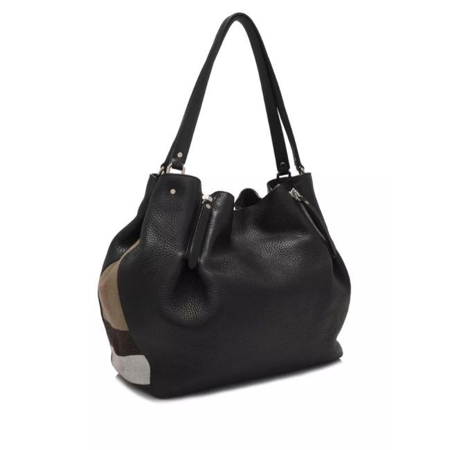 Burberry Medium Maidstone Canvas Check Hobo Bag