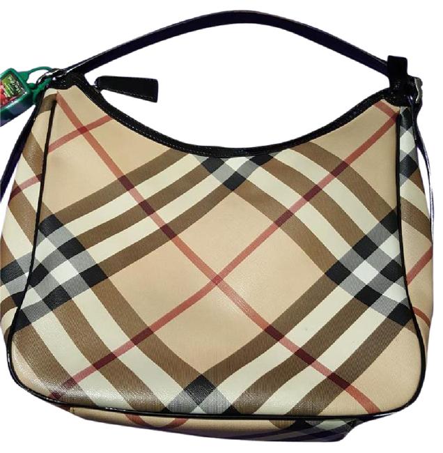 Burberry Medium Moore Nova Check Pvc Hobo Bag