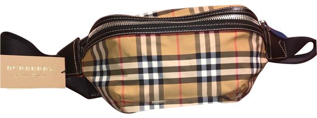 Burberry Bum Medium Vintage Check Antique Yellow Hobo Bag