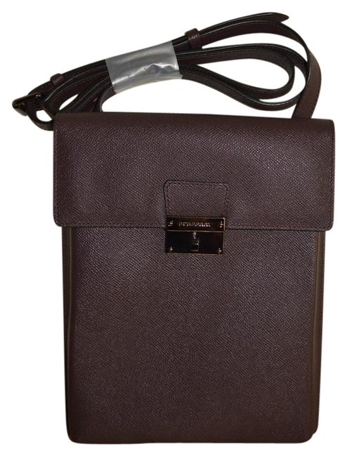 Burberry Messenger Purse Leather Cross Body Bag