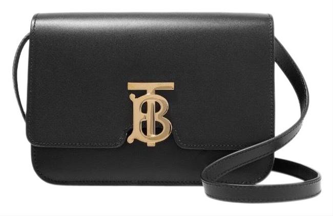 Burberry Messenger Small Tb Leather Black Cross Body Bag