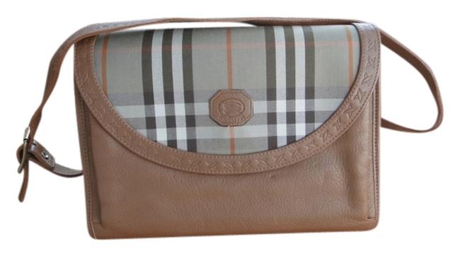 Burberry Messenger Messenger Tan Leather Cross Body Bag