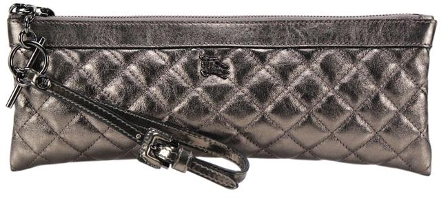 Burberry Metallic Bronze Leather Clutch