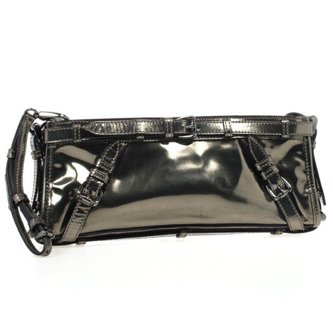 Burberry Metallic Leather Clutch