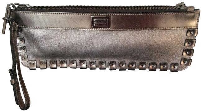 Burberry MetallicPurple Color PurpleMetallic Leather Clutch