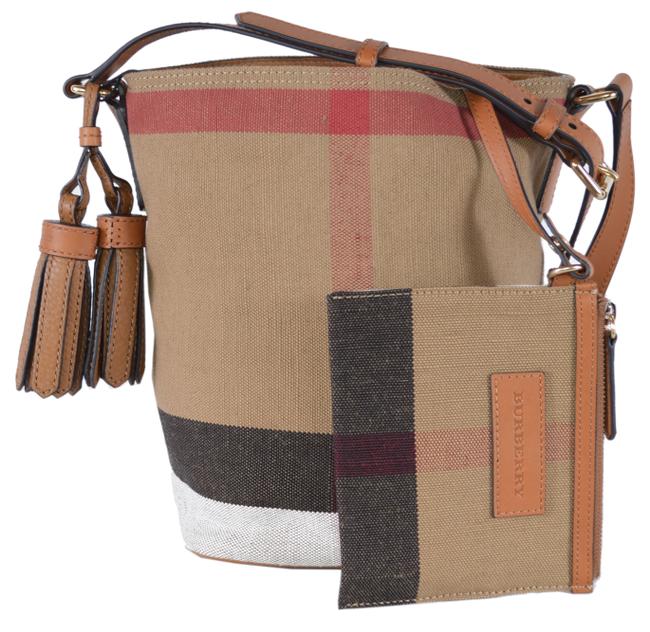 Burberry Mini Ashby Multicolor Canvas Cross Body Bag