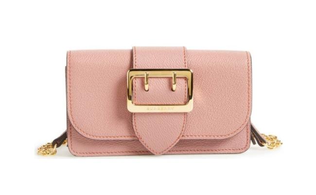 Burberry Mini Buckle Pink Leather Cross Body Bag
