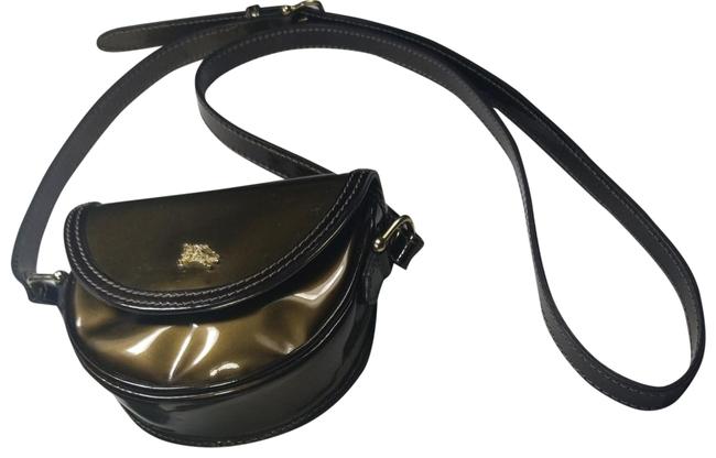 Burberry Mini Green Patent Leather Cross Body Bag