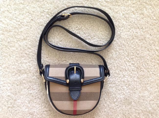 Burberry Mini Mult Cotton Leather Cross Body Bag