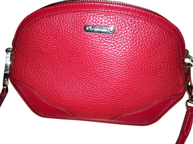 Burberry Mini Orchard Red Leather Cross Body Bag