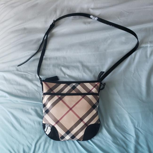 Burberry Mint Condition Supernova Dryden Tan Canvas Cross Body Bag