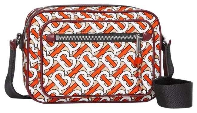 Burberry Monogram Print and Leather Cross Body Bag